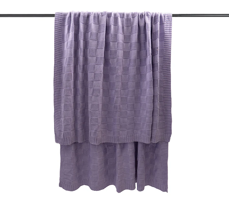 Solomon 130x200cm Throw Rug Lilac