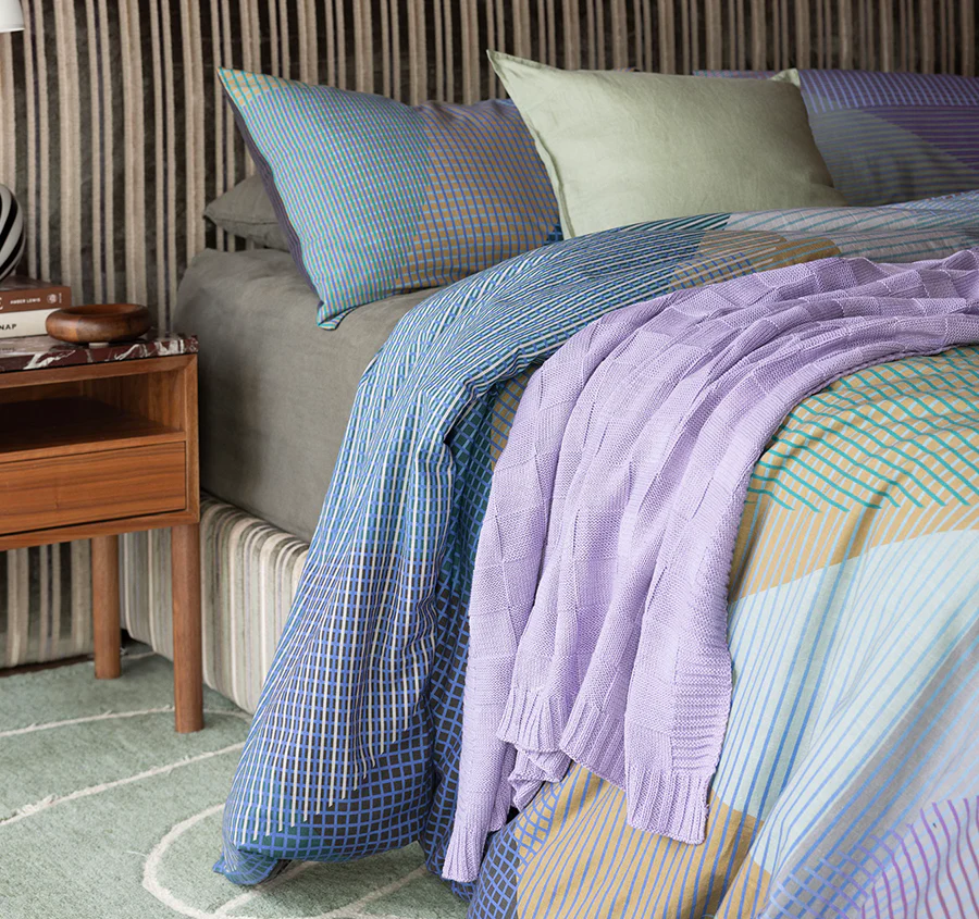 Solomon 130x200cm Throw Rug Lilac - Image 4