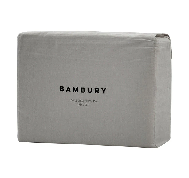 Temple Organic Cotton Mega Sheet Set Range Grey