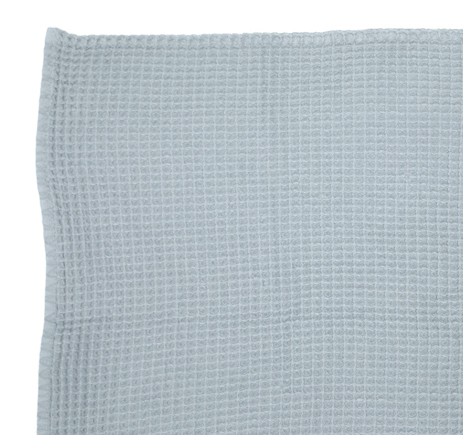 Waffle Cotton Bath Towel Range Cloud - Image 2