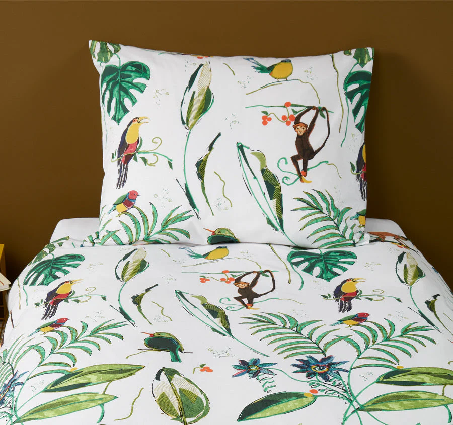 Crazy Jungle Quilt Cover Set Multi - Image 3