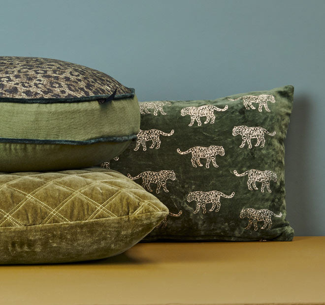 Pardus 40cm Round Cushion Green - Image 4