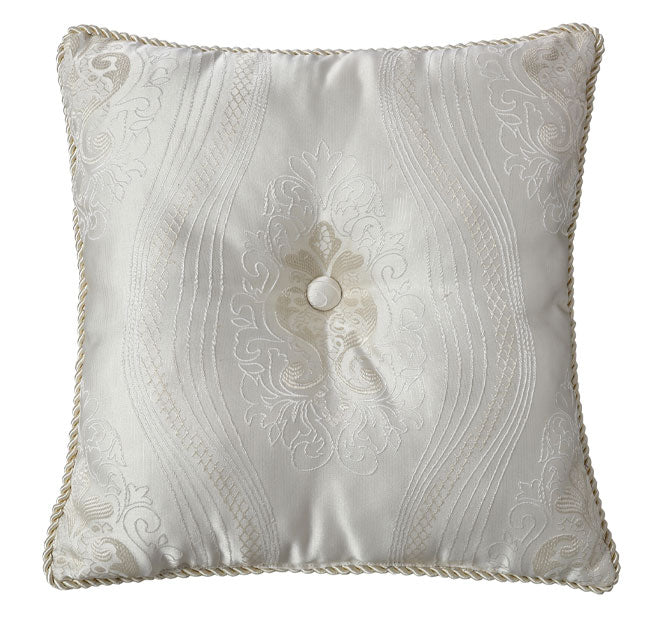 Arabella 43x43cm Filled Cushion Ivory