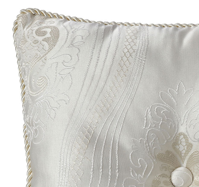 Arabella 43x43cm Filled Cushion Ivory - Image 2
