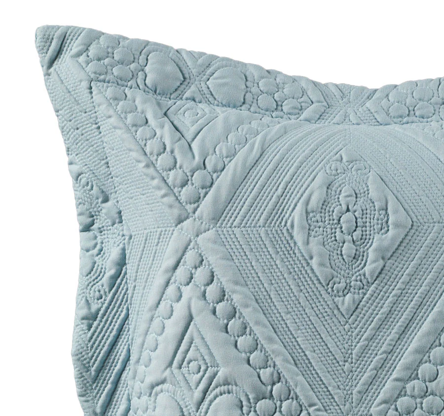 Aspen European Pillowcase Sky Blue - Image 2