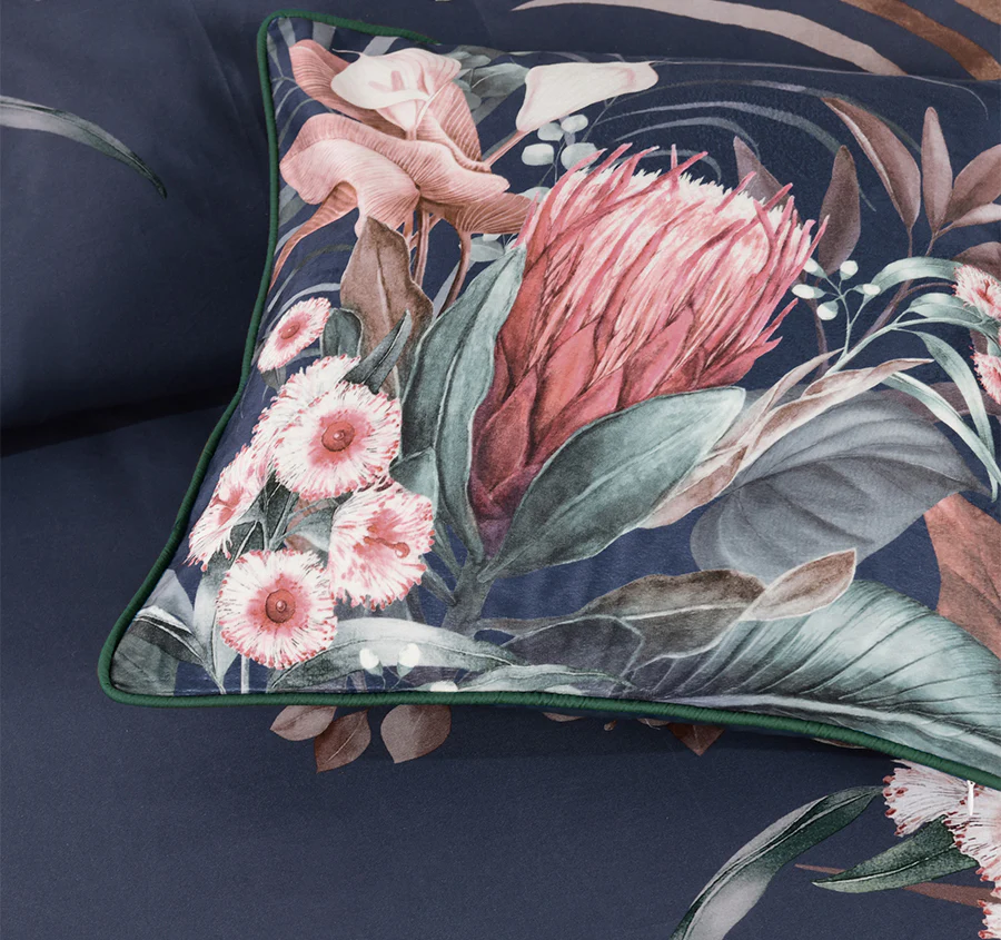 Balwyn Quilt Cover Set Range Navy - Image 4