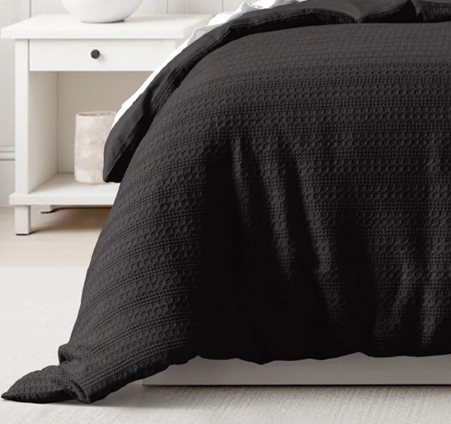 Kahlani Quilt Cover Set Range Chocolate - Image 3