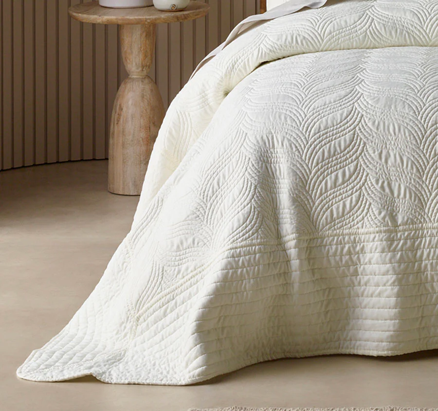 Kamala Bedspread Set Range Cream - Image 3