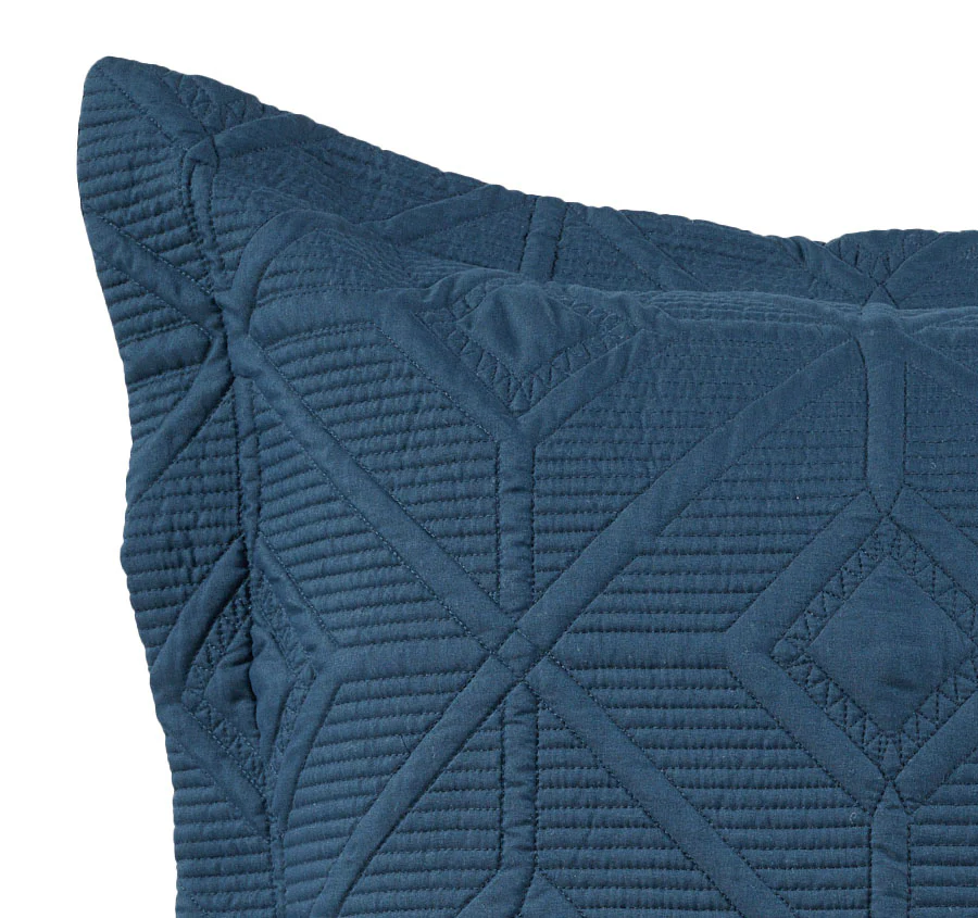 Kazimir European Pillowcase Navy - Image 2