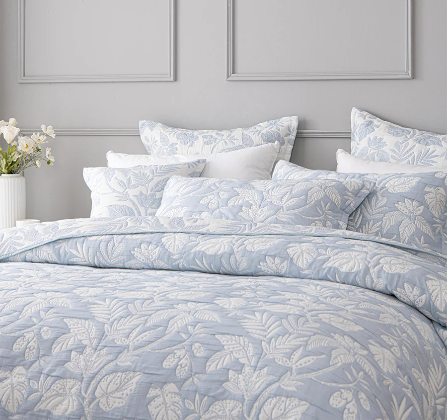 Laurieton European Pillowcase Blue - Image 3