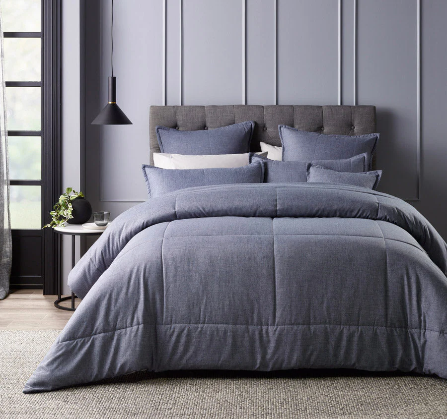 Maynard 6 Piece Comforter Set Range Blue