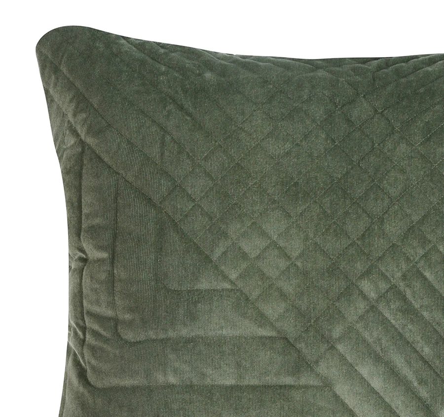 Navarro 43x43cm Filled Cushion Olive - Image 2