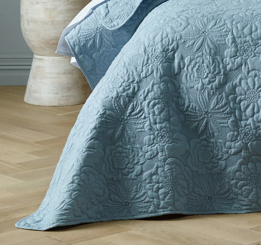 Sabrina Bedspread Set Range Provincial Blue - Image 3