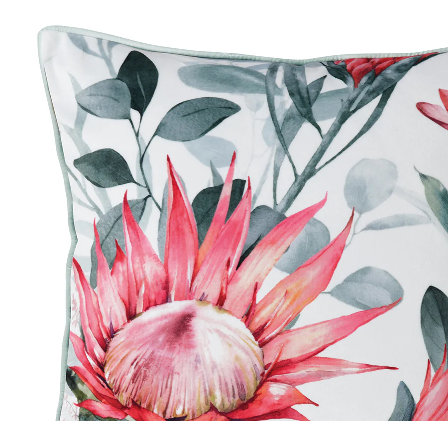 Wellingrove 43x43cm Filled Velvet Cushion White - Image 2