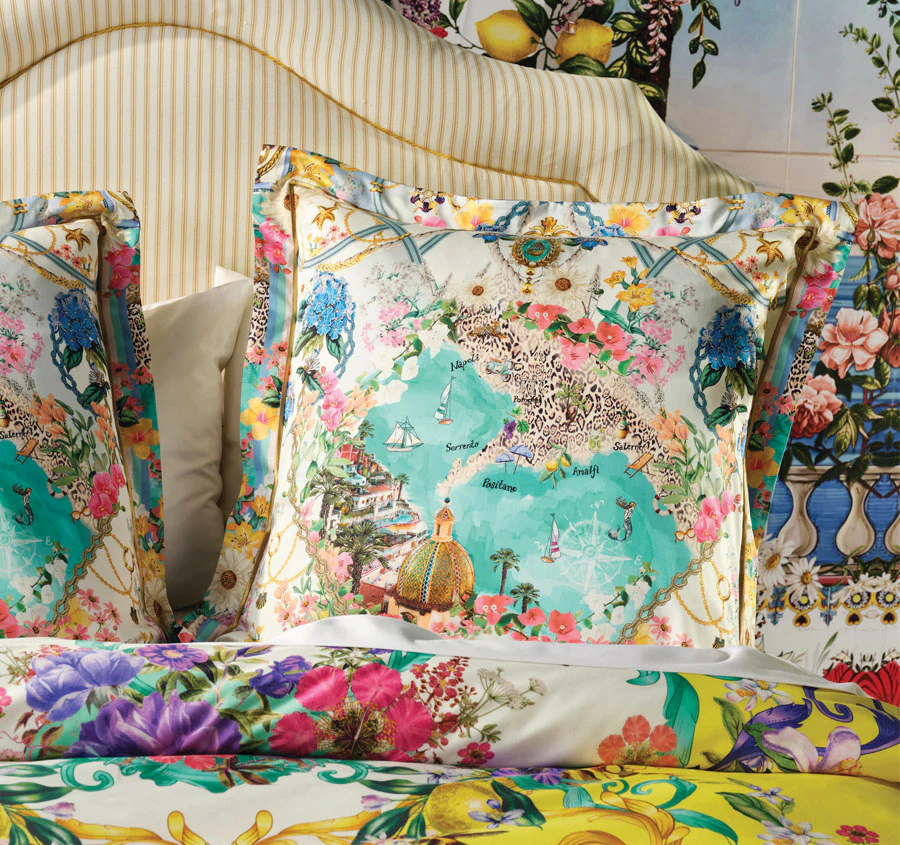 Caterina European Pillowcase Spritz Yellow - Image 4