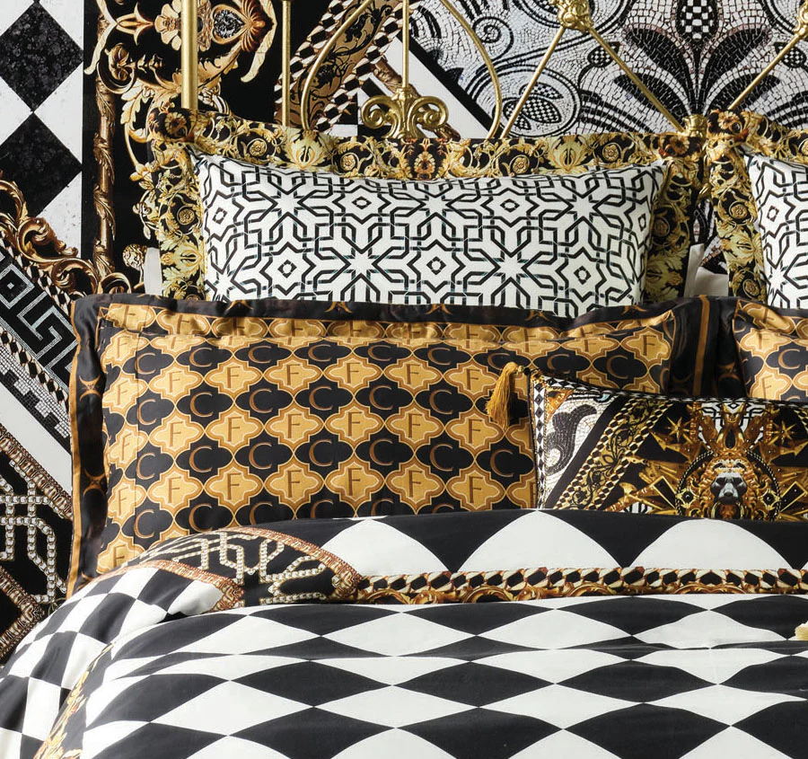 Duomo Dynasty Quilt Cover Set Range Black - Image 6