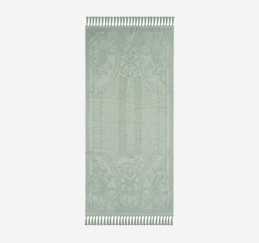 Palm Jacquard 620GSM Bath Towel Range Mint - Image 4