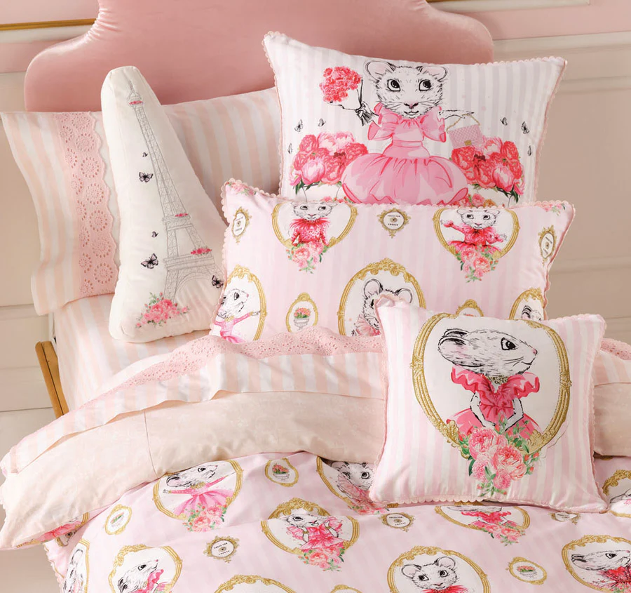 Portraits Of Claris Quilt Cover Set Range Pink - Image 4