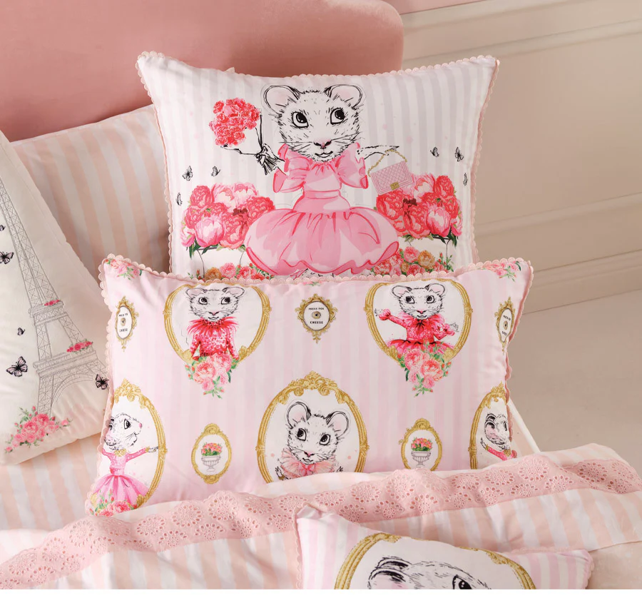 Portraits Of Claris Quilt Cover Set Range Pink - Image 5
