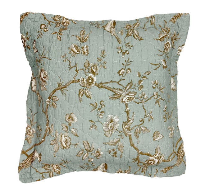 Lyon Teal European Pillowcase
