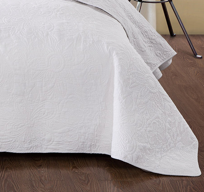 Pure White Coverlet Set Range - Image 3