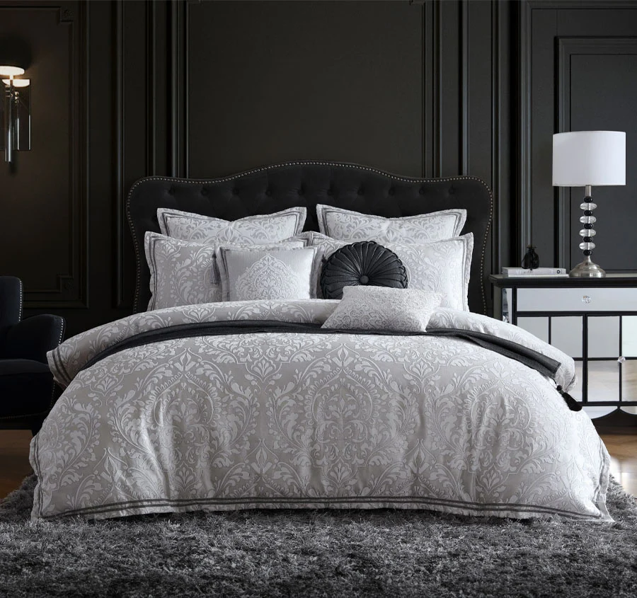 Alexander Quilt Cover Set Range Silver - Image 5