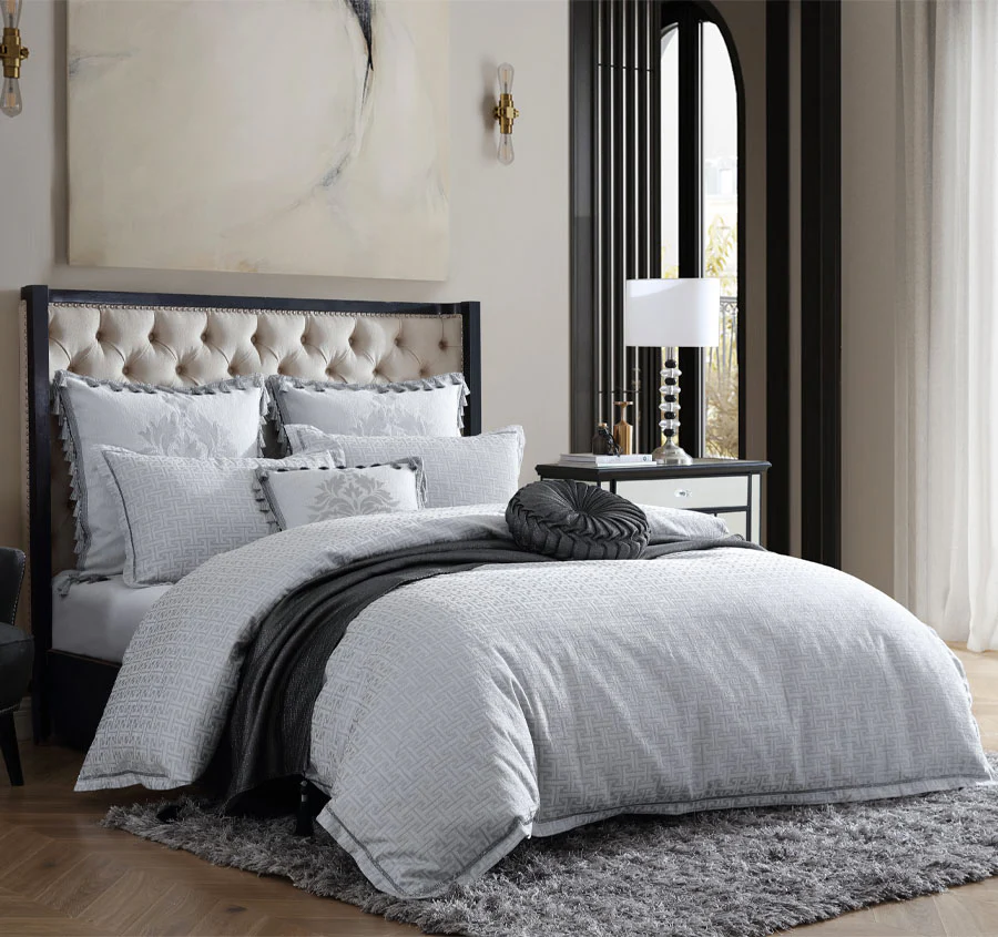 Orion Quilt Cover Set Range Silver - Image 6