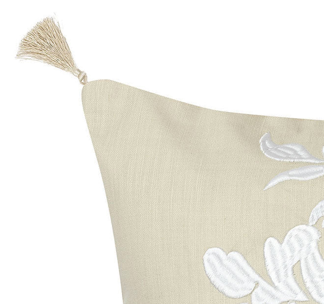 Coralie 48x48cm Filled Cushion Linen - Image 2