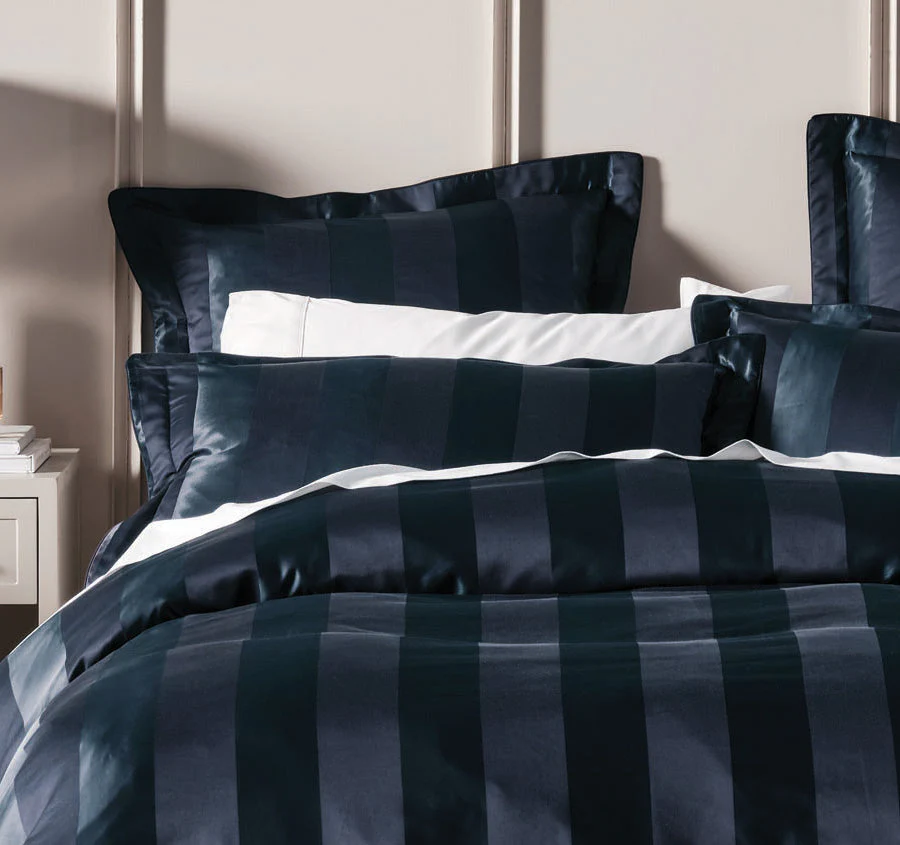 Francesco Quilt Cover Set Range Navy - Image 4