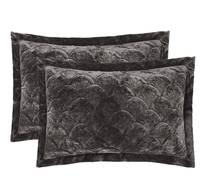 Meyer Standard Pillowsham Pair Charcoal