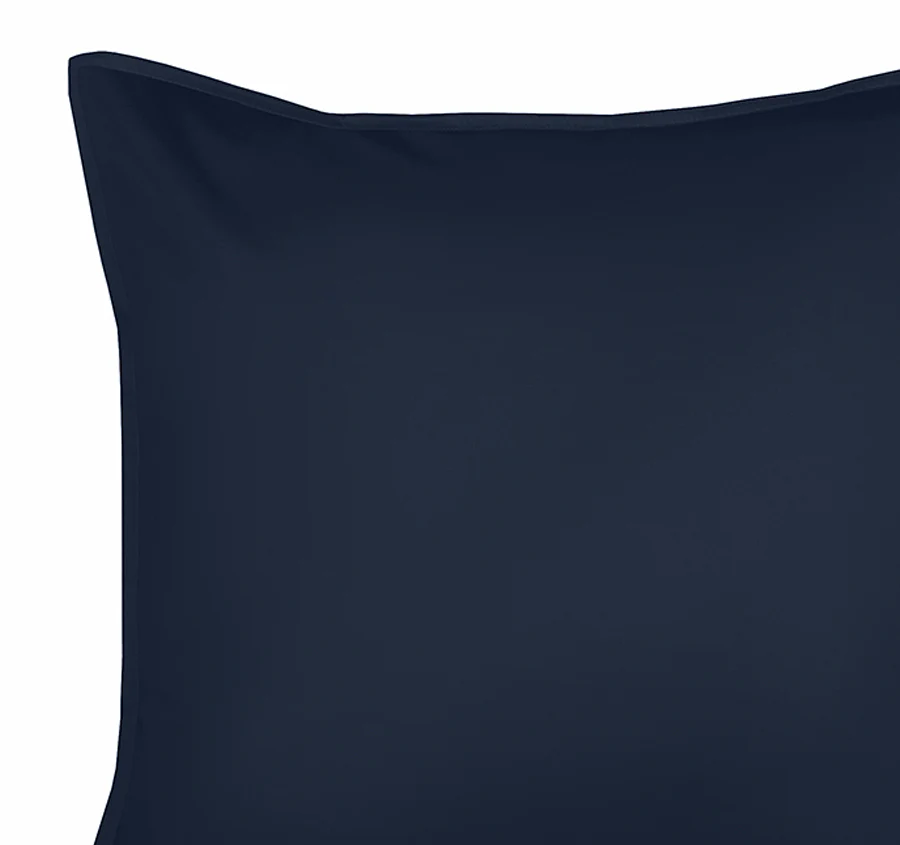 Drift Stonewashed Cotton King Pillowcase Denim Navy - Image 2