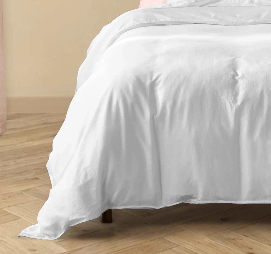 Drift Stonewashed Cotton Quilt Cover Set Range Pure White - Image 3