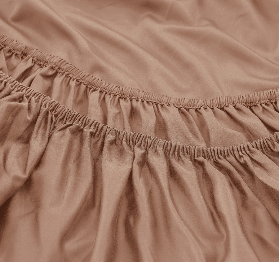 Signature 500TC Classic Egyptian Cotton Mega Sheet Set Range Earth Clay - Image 3