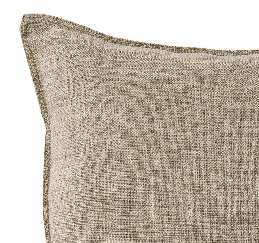 Linen Look 44x44cm Filled Cushion Sand - Image 2