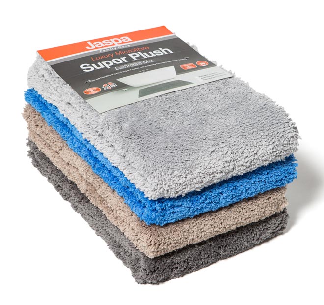 Super Plush Non-Slip Bath Mat Range Grey - Image 6