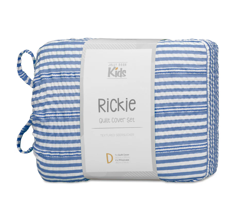 Rickie Quilt Cover Set Range Blue - Image 5