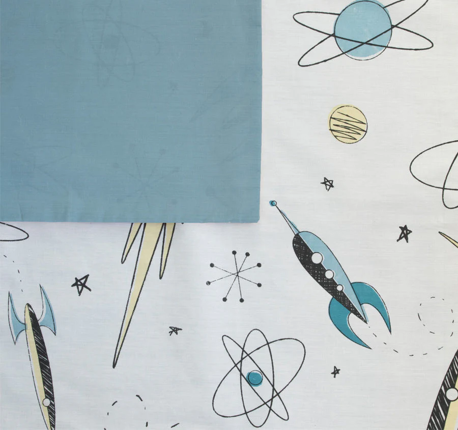 Rocket Boy Quilt Cover Set Range Chambray - Image 2