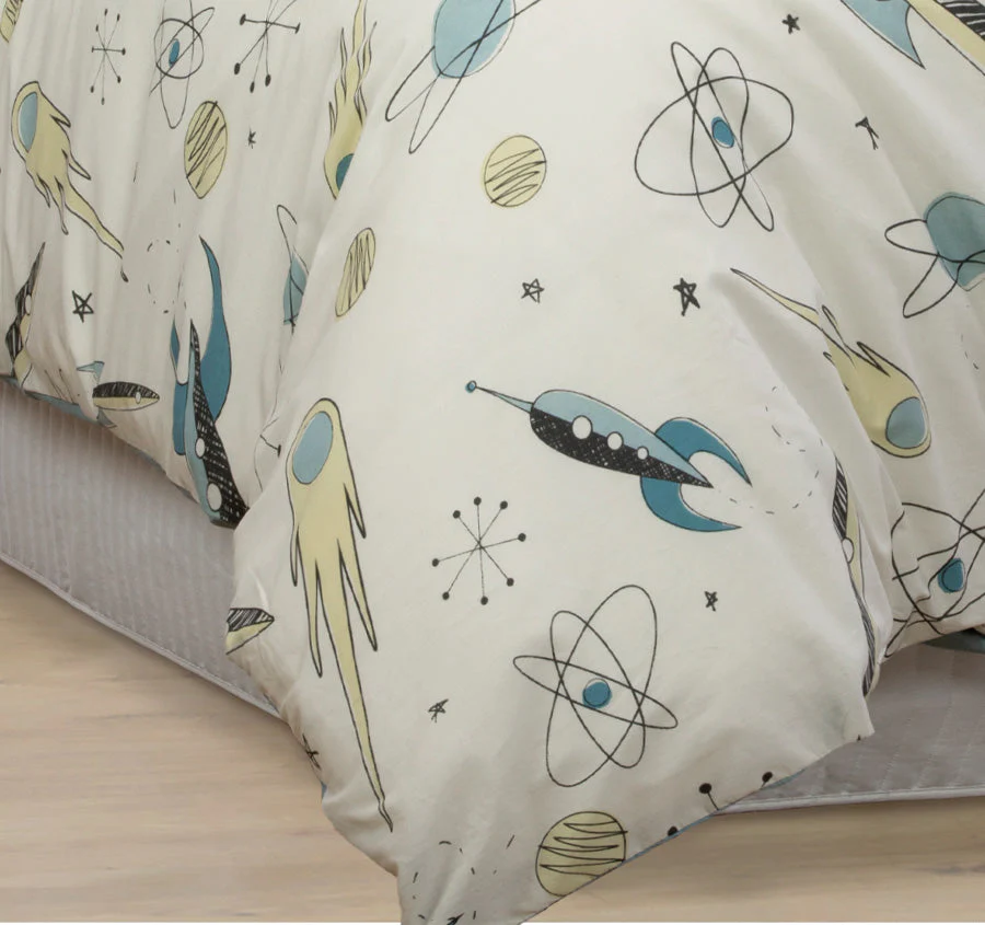 Rocket Boy Quilt Cover Set Range Chambray - Image 3