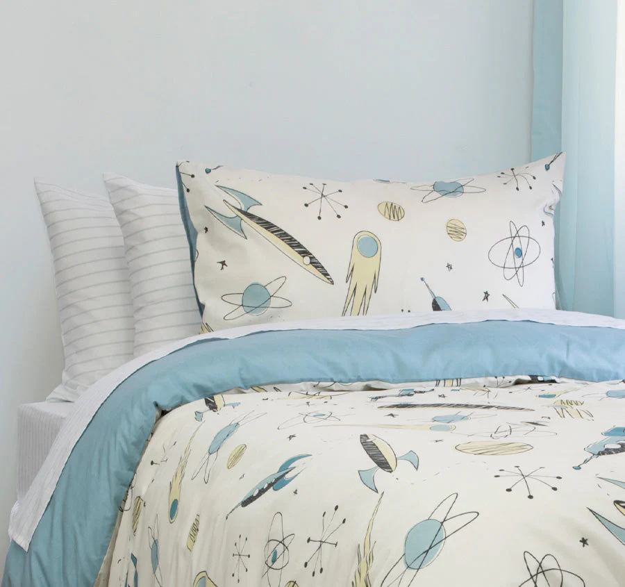 Rocket Boy Quilt Cover Set Range Chambray - Image 4