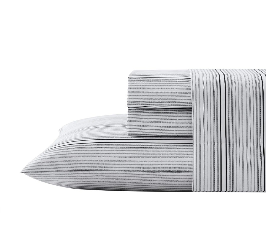 Lexington Stripe Sheet Set Range Black
