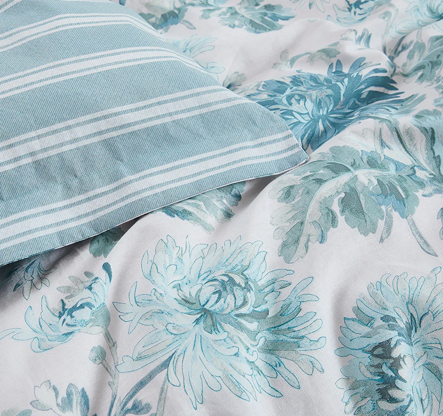 La Maryam Quilt Cover Set Range Hedgerow Green - Image 2