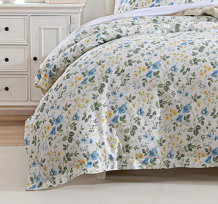 Meadow Floral Quilt Cover Set Range Sun Blue - Image 3