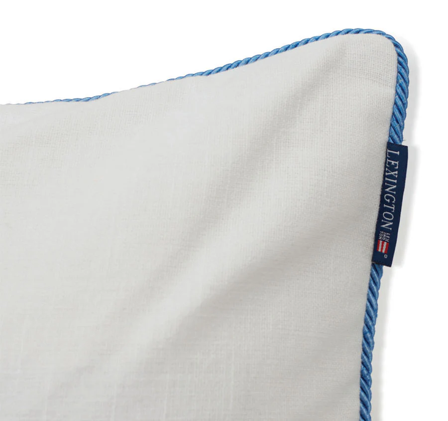 Sea Shell 50x50cm Filled Cushion White and Blue - Image 2