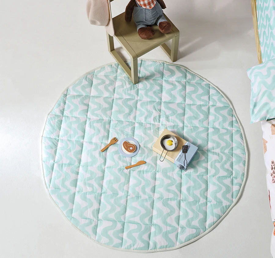 Camping Bears 120cm Round Playmat Vanilla - Image 5