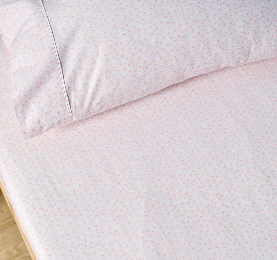 Daisy Meadow Fitted Sheet Combo Set Range Blush - Image 4