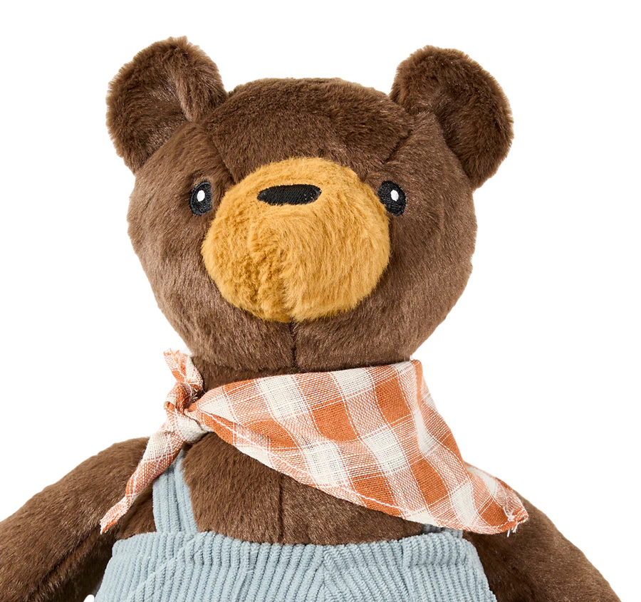 Novelty Filled Cushion Camp Bear Brown - Image 2