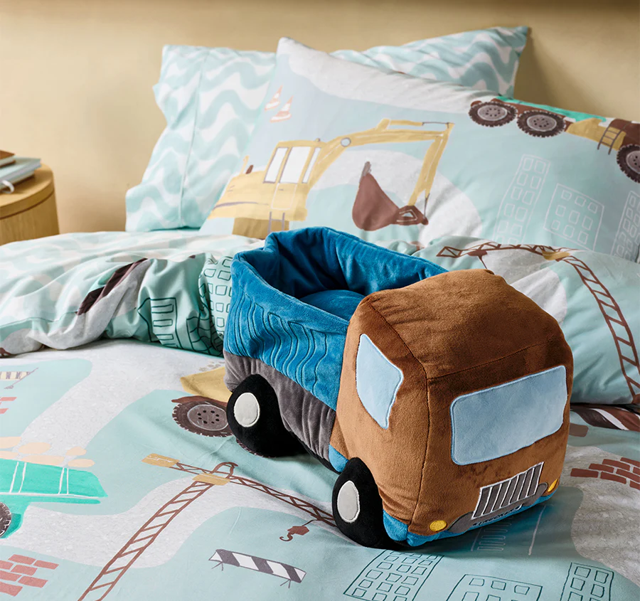 Novelty Filled Cushion Dylan Dump Truck Multi - Image 3