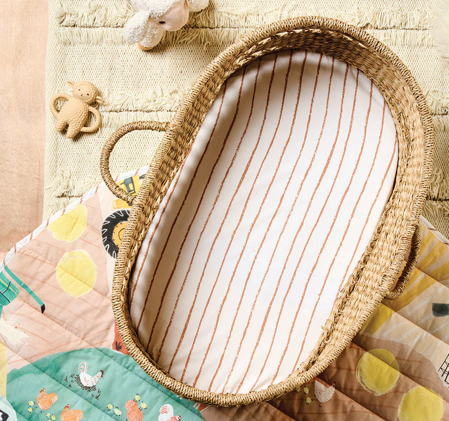 Sunset Harvest 2 Piece Bassinet Fitted Sheets Rust - Image 4