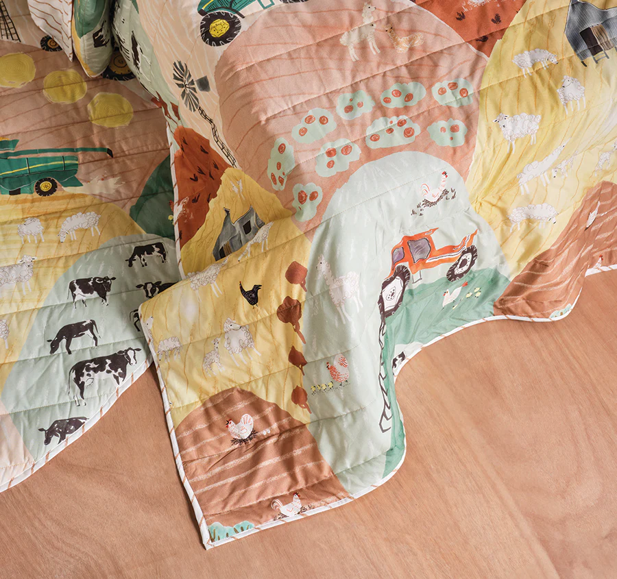 Sunset Harvest Coverlet Set Rust - Image 3