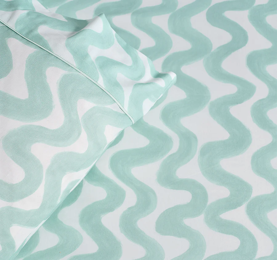 Wiggle Wiggle Fitted Sheet Combo Set Range Mint - Image 2